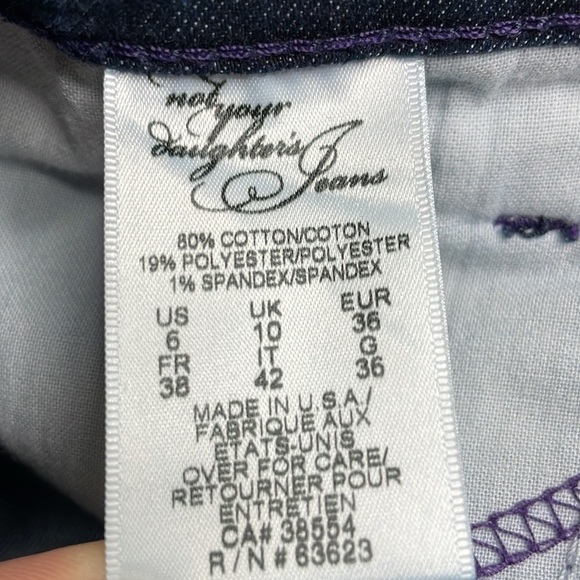 Nydj Not your daughter's jeans Dark wash bootcut high rise size 6. - Picture 3 of 13